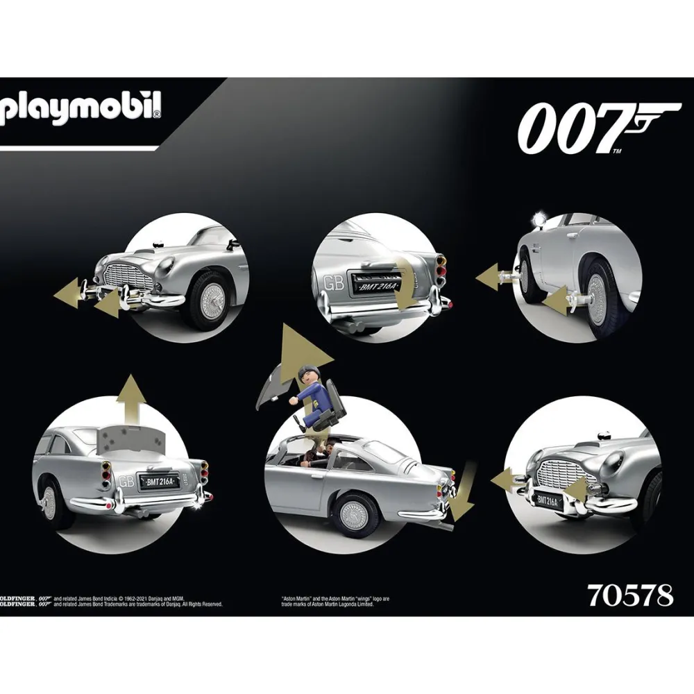 Playmobil James Bond Aston Martin DB5 - Goldfinger 70578^ Modèles Réduits