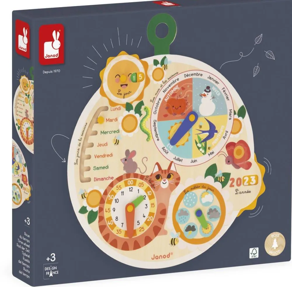 Janod - Roue Du Temps^ Apprentissage Du Temps Et De La Saisonnalité