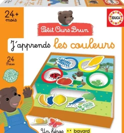 Educa Borras J'apprends les couleurs - Petit Ours Brun^ Apprentissage Des Formes Et Couleurs