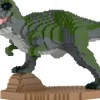 Jekca Jecka Blocs De Construction - T-rex Furieux Vert^ Dinosaures
