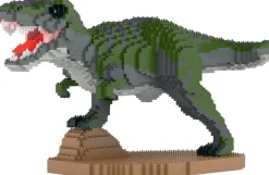 Jekca Jecka Blocs De Construction - T-rex Furieux Vert^ Dinosaures