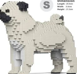 Jekca Jecka Blocs De Construction - Chien Carlin Creme^ Ferme, Univers Agricoles Et Animaux