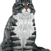 Jekca Jecka, Blocs De Construction - Chat Maine Coon Gris Assis^ Ferme, Univers Agricoles Et Animaux