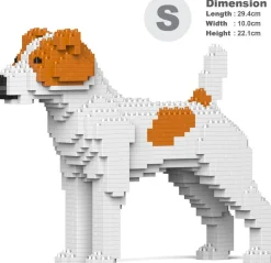 Jekca Jecka Blocs De Construction - Chien Jack Russell Terrier Taches^ Ferme, Univers Agricoles Et Animaux