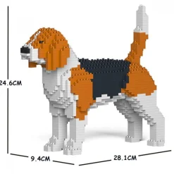 Jekca Jecka Blocs De Construction - Chien Beagle^ Ferme, Univers Agricoles Et Animaux