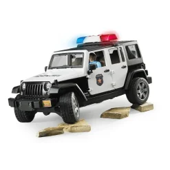 Bruder Jeep wrangler unlimited rubicon police^ Petites Voitures