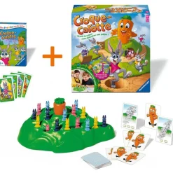 Ravensburger Jeu Croque Carotte + jeu de cartes^ Jeux D'Action Et D'Adresse