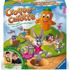 Ravensburger Jeu Croque Carotte + jeu de cartes^ Jeux D'Action Et D'Adresse