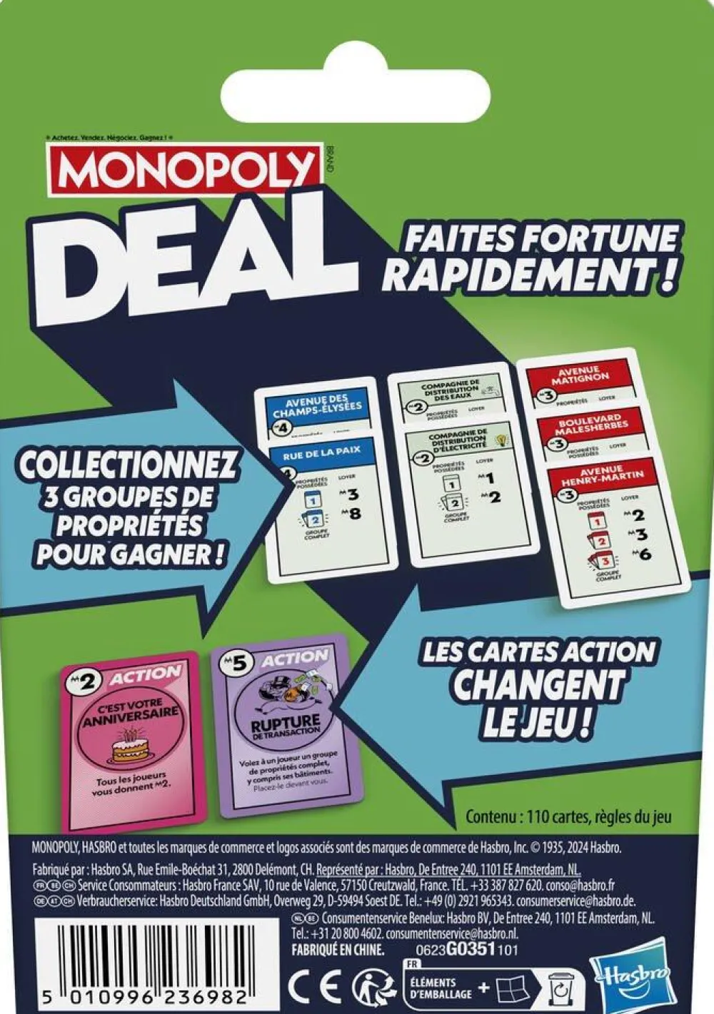 Hasbro Gaming Jeu de cartes Monopoly deal^ Monopoly