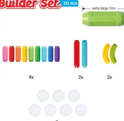 Smart Games Jeu De Construction Smartmax - Kit De 20 Pièces^ Jeux De Construction Aimantés Et Magnétiques