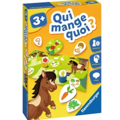 Ravensburger Jeu de découverte Qui mange quoi ?^ Apprentissage Des Animaux Et De La Nature