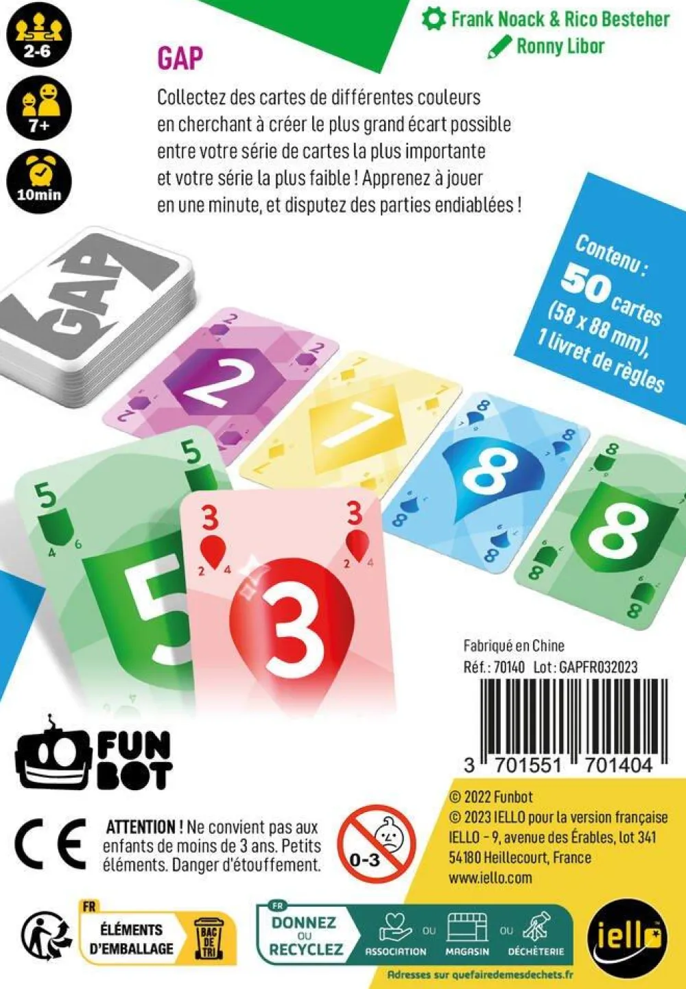 Iello Jeu De Réflexion Gap^ Jeux D'Ambiance