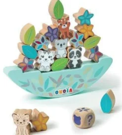 Okou00efa Jeu d'équilibre Okoïa - 21 pièces^ Jouets À Encastrer Et À Empiler