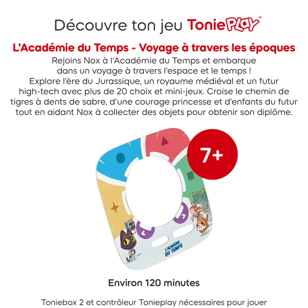 tonies Jeu Tonieplay L'académie du temps - Voyage à travers les époques^ Ordinateurs Et Tablettes Éducatives