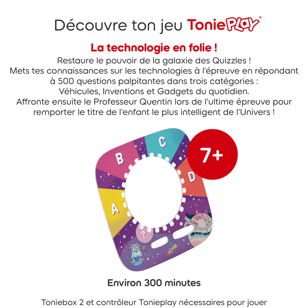 tonies Jeu Tonieplay les quizzles La technologie en folie^ Ordinateurs Et Tablettes Éducatives