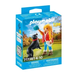 Playmobil Jeune fille avec chien de montagne MY LIFE 71738^ Le Sport, Les Loisirs Et Les Vacances
