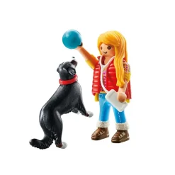 Playmobil Jeune fille avec chien de montagne MY LIFE 71738^ Le Sport, Les Loisirs Et Les Vacances