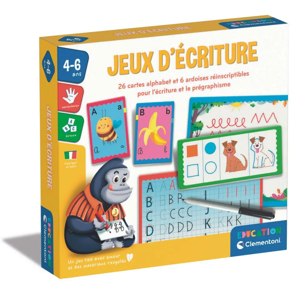 Clementoni Jeux d'écriture^ Apprentissage Des Lettres Et Écritures