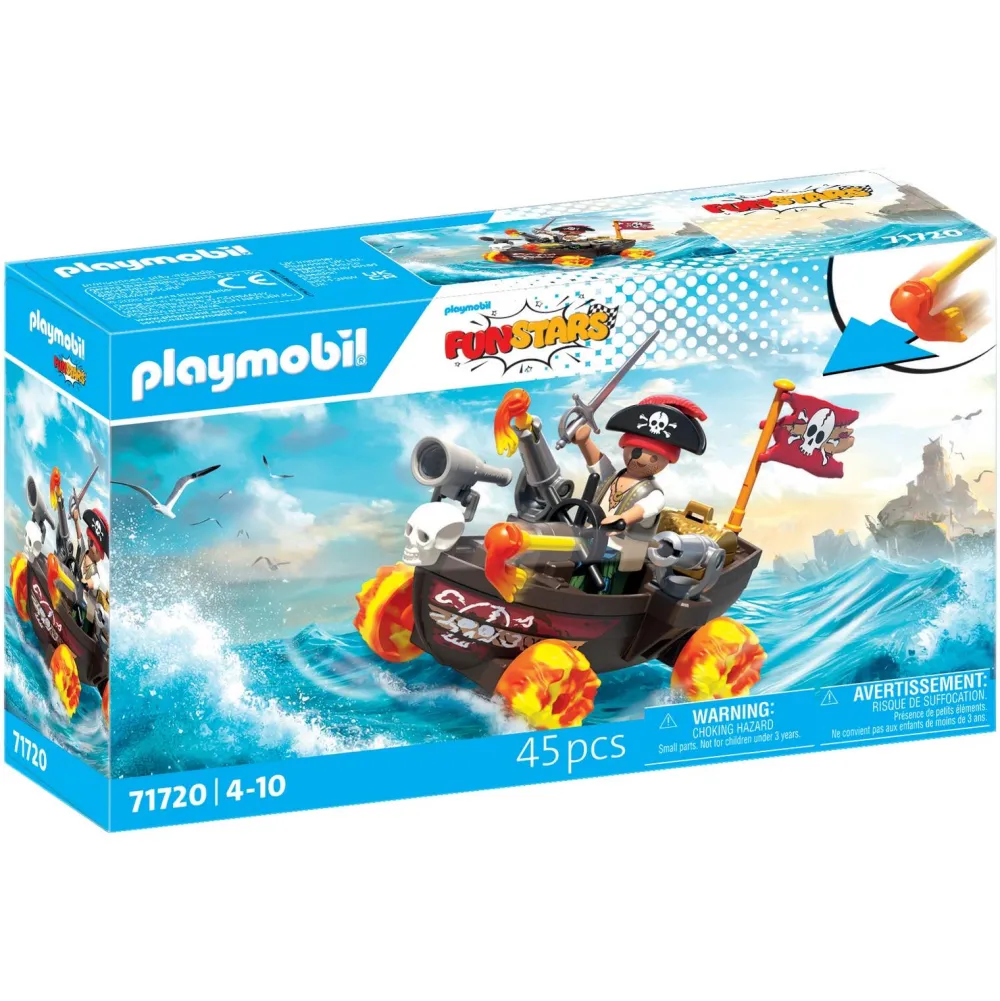 Playmobil Kart bateau de pirate Funstars 71720^ Le Sport, Les Loisirs Et Les Vacances