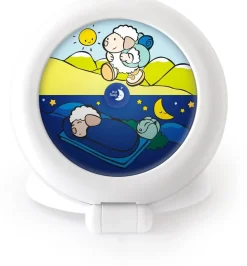 Pabobo Kid Sleep Globetrotter - Réveil Éducatif Nomade Lumineux En Blanc^ Réveils
