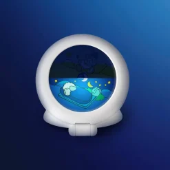 Pabobo Kid Sleep Globetrotter - Réveil Éducatif Nomade Lumineux En Blanc^ Réveils