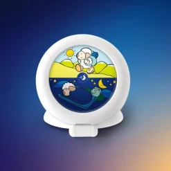 Pabobo Kid Sleep Globetrotter - Réveil Éducatif Nomade Lumineux En Blanc^ Réveils