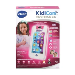 VTech KidiCom Advance 3.0 Blanc et Rose^ Appareils Photos Et Vidéo|Ordinateurs Et Tablettes Éducatives
