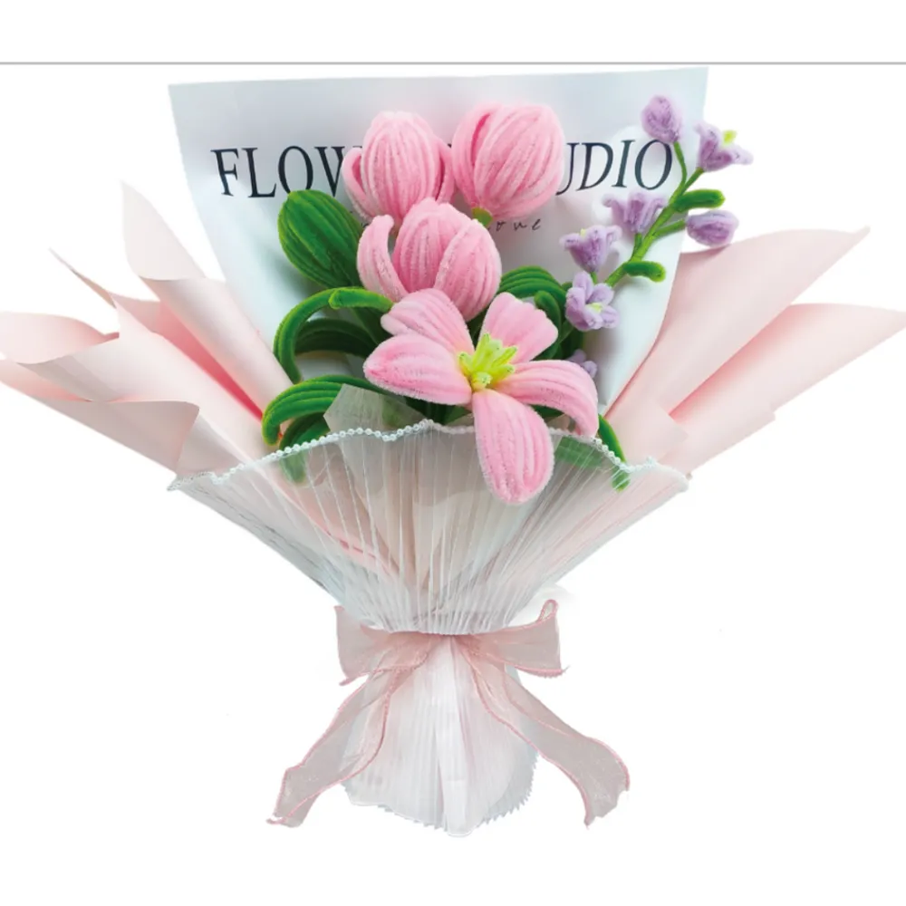 CREA & CIE Kit création DIY bouquet tulipes et lys^ Autres Activités Créatives