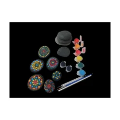 CREA & CIE Kit de peinture mandala sur galets^ Peinture