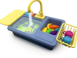 MGM Kit vaisselle evier bleu avec jet d'eau Clement et Clementine^ Cuisines