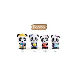 Vulli Klorofil - Lot de 4 personnages famille Panda^ Les Héros Et Personnages