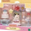 Sylvanian Families La fille chat bicolore et son goûter - 5646^ Mini-Univers