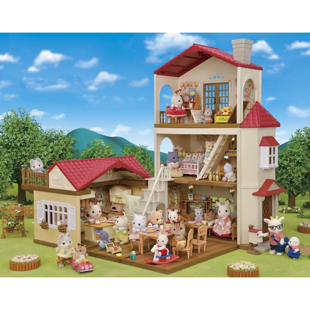 Sylvanian Families La grande maison éclairée et sa pièce secrète 5708^ Mini-Univers