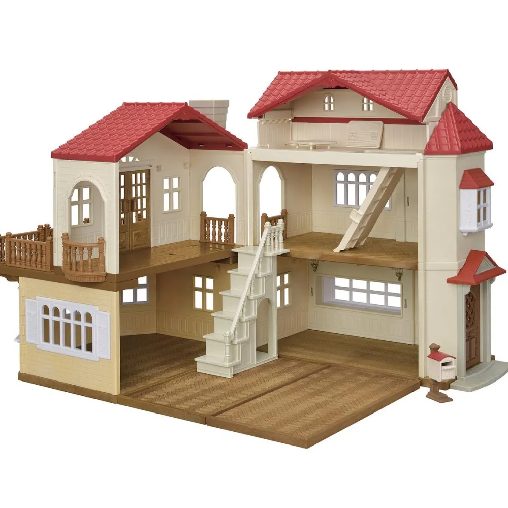 Sylvanian Families La grande maison éclairée et sa pièce secrète 5708^ Mini-Univers