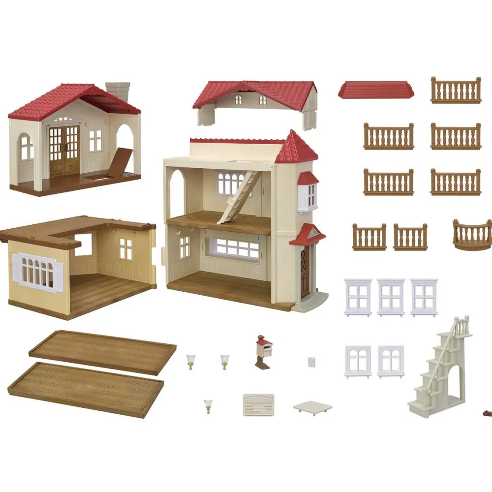 Sylvanian Families La grande maison éclairée et sa pièce secrète 5708^ Mini-Univers