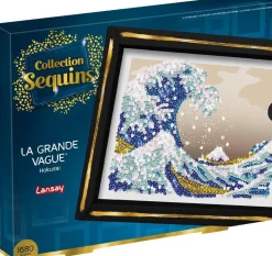 Lansay La grande vague Hokusai - Collection sequins^ Sables, Paillettes Et Mosaïques