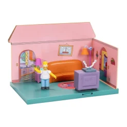Jakks La maison des Simpsons - Diorama Salon avec figurine Homer^ Les Héros Et Personnages