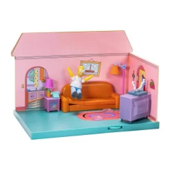 Jakks La maison des Simpsons - Diorama Salon avec figurine Homer^ Les Héros Et Personnages