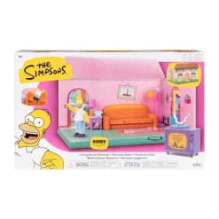 Jakks La maison des Simpsons - Diorama Salon avec figurine Homer^ Les Héros Et Personnages