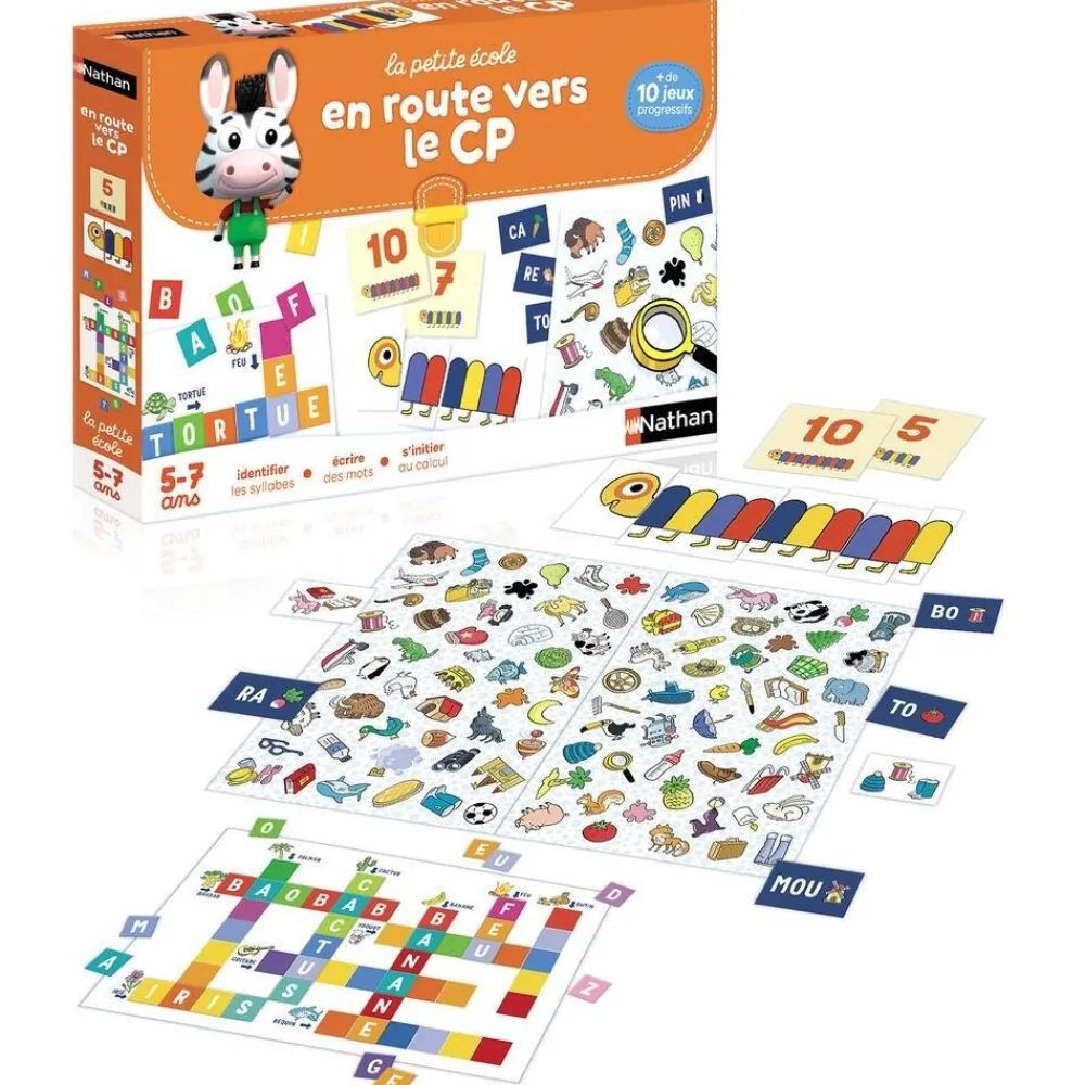 Nathan La petite école - en route vers le cp^ Apprentissages Des Chiffres Et Calculs|Apprentissage Des Lettres Et Écritures