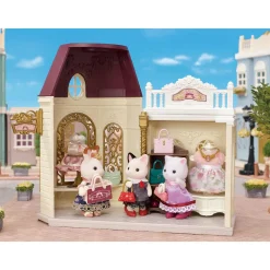 Sylvanian Families La valisette de mode et grande sœur chat bicolore - 5462^ Mini-Univers