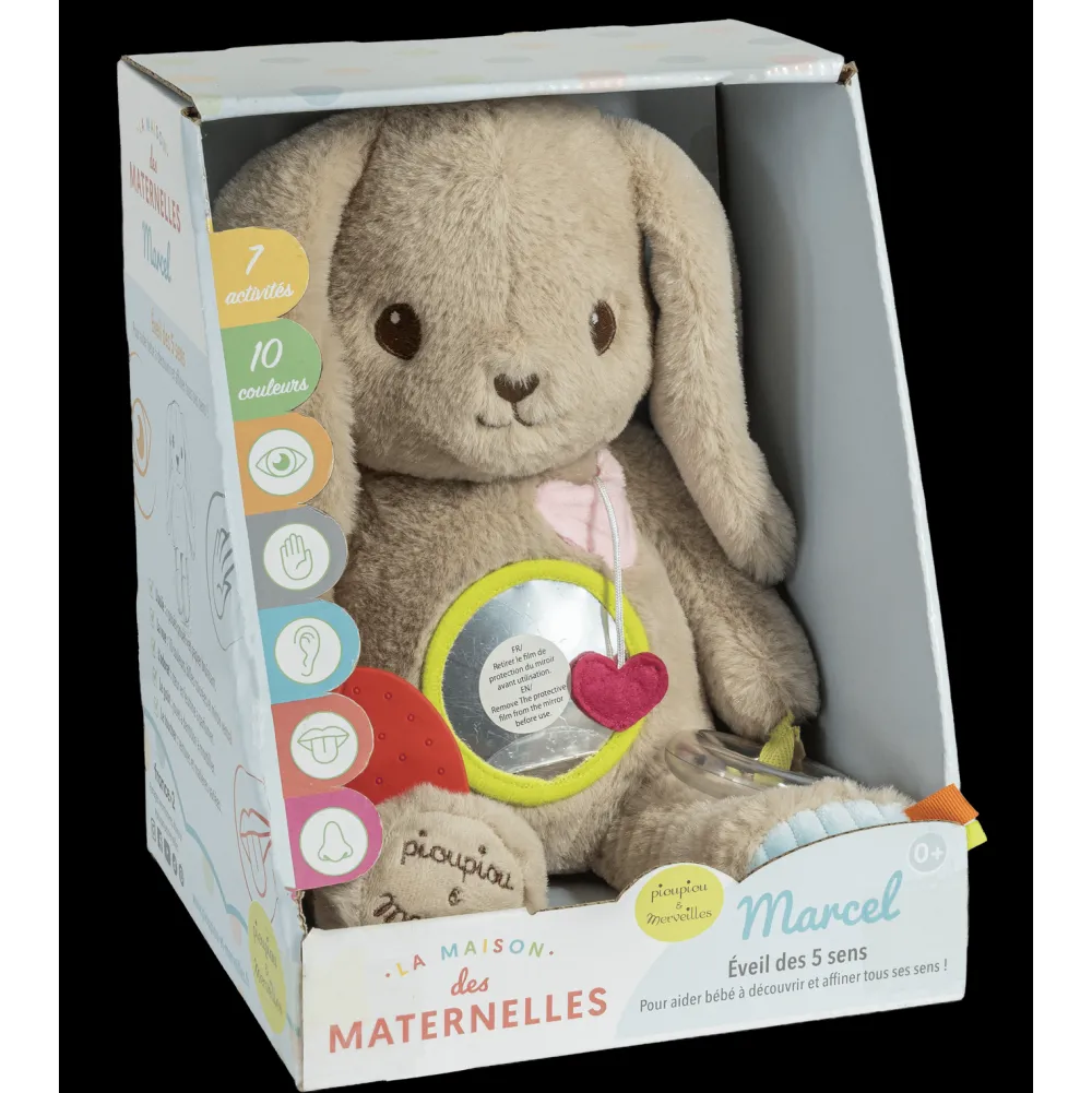 Varta Lapin Marcel avec activités 30 cm^ Hochets Et Jouets D'Activités