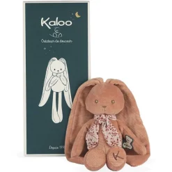 Kaloo Lapinoo - peluche pantin lapin 25 cm Terracotta^ Doudous