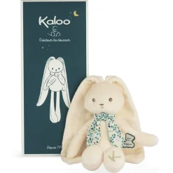 Kaloo Lapinoo - peluche pantin lapin 25 cm crème^ Doudous