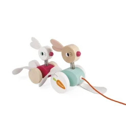 Janod Lapins à promener Zigolos^ Trotteurs, Pousseurs, Porteurs Et Bascules