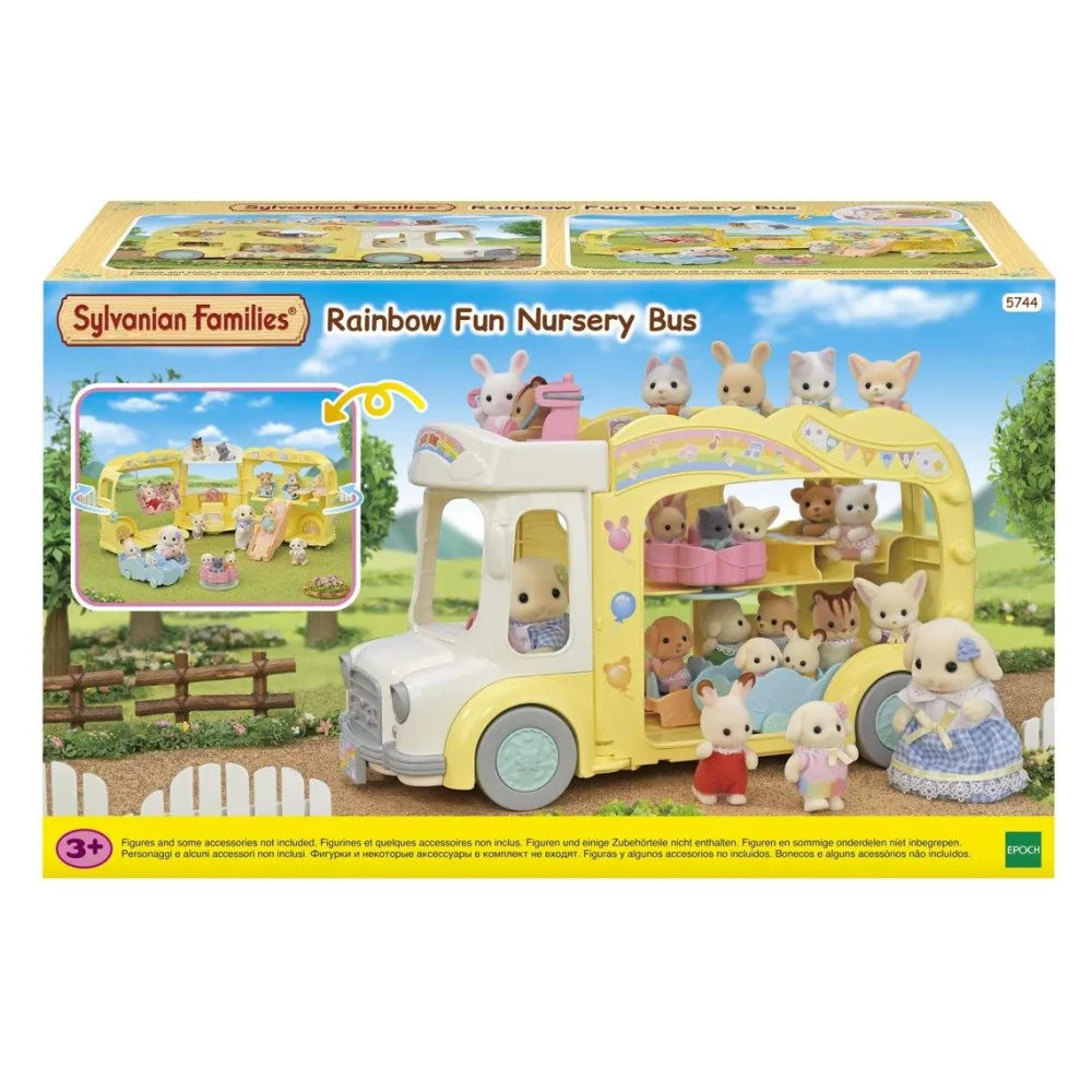Sylvanian Families Le bus et sa cour de récréation 5744^ Mini-Univers
