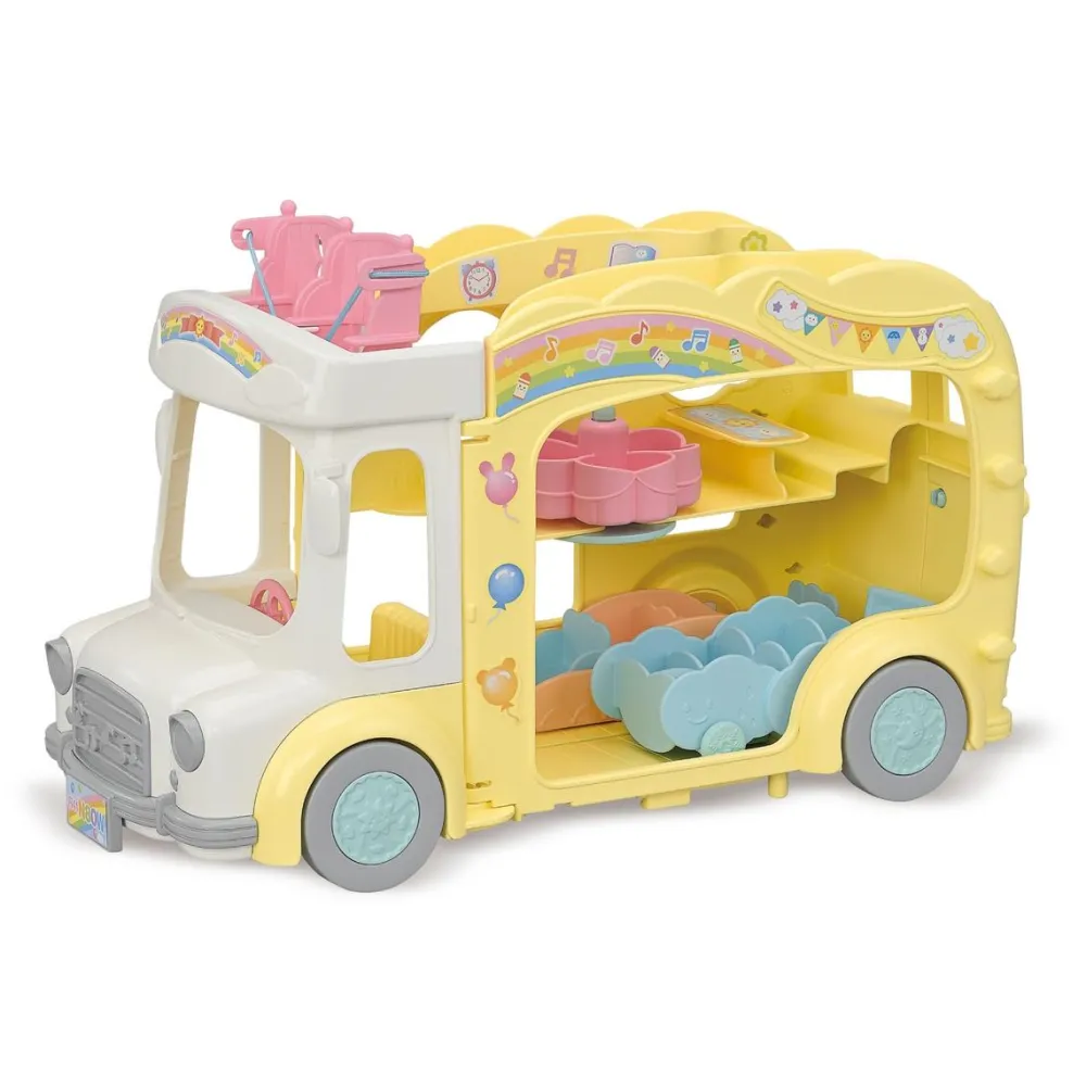 Sylvanian Families Le bus et sa cour de récréation 5744^ Mini-Univers