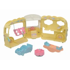 Sylvanian Families Le bus et sa cour de récréation 5744^ Mini-Univers