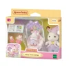 Sylvanian Families Le coucher des sœurs lapin chocolat 5806^ Mini-Univers