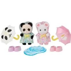 Sylvanian Families Le duo des bébés en habits de pluie 5748^ Mini-Univers